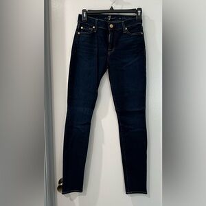 Authentic 7 for All Mankind Dark Wash Skinny Jeans